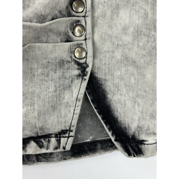 Retrofete Womens XS Willa Denim Mini Skirt Gray Stone FW20-3391 Made Italy NWT - Picture 15 of 16